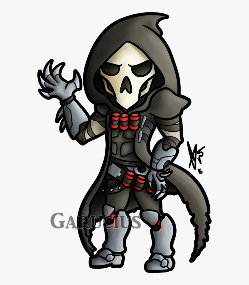 Overwatch Reaper Chibi Deviantart, HD Png Download, Free Download