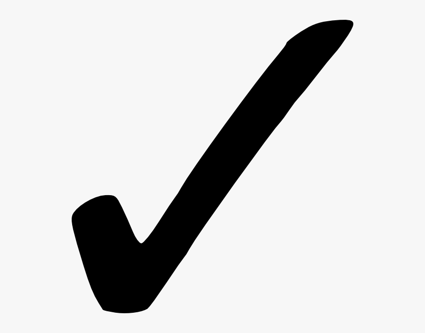 Black Check Mark Png, Transparent Png, Free Download