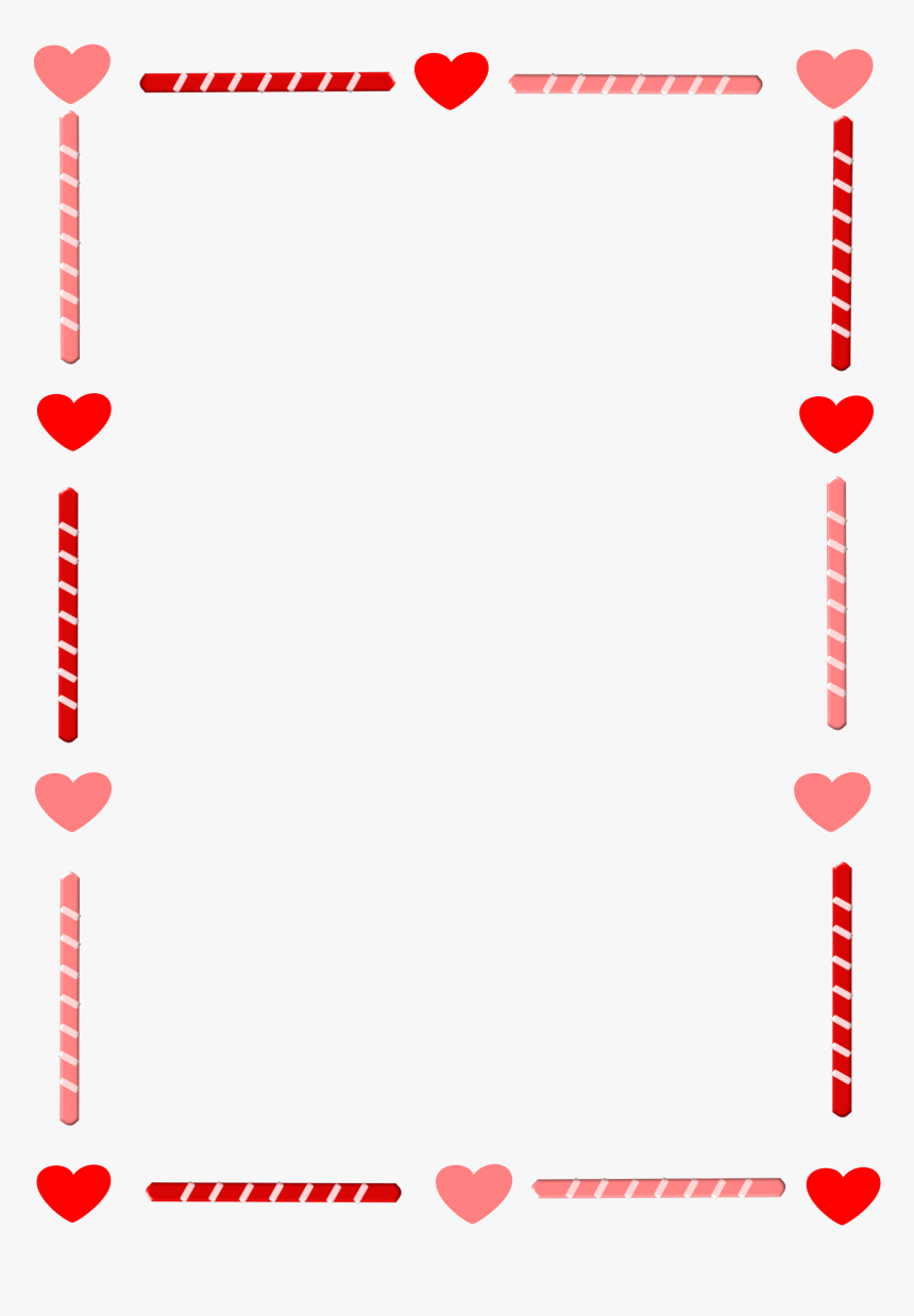 Border Vector Envelope - Valentines Day Border Clip Art, HD Png Download, Free Download