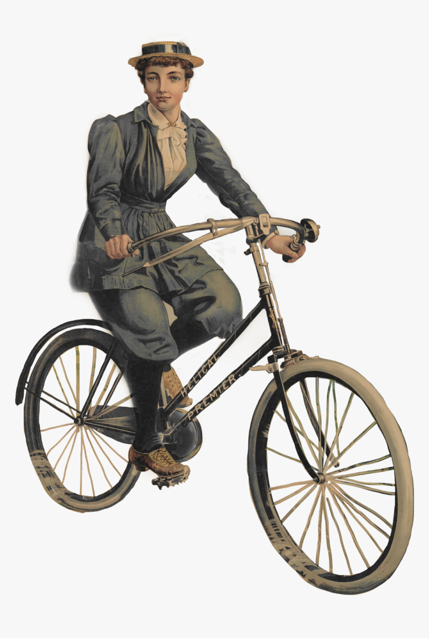 Transparent Vintage Woman Png - Png Vintage Cycle, Png Download, Free Download