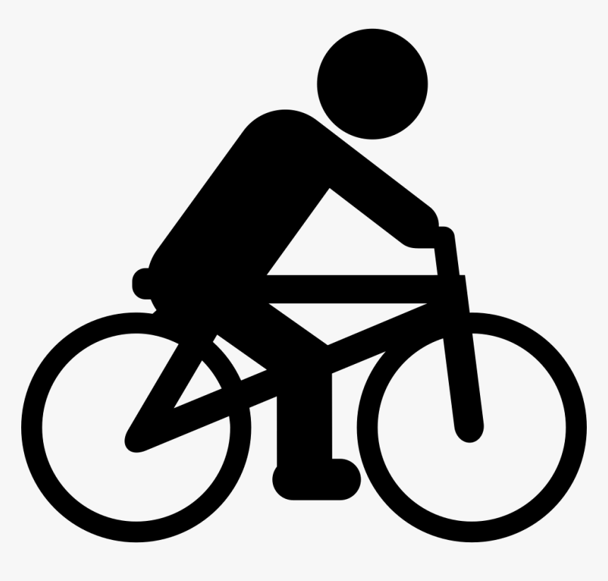 Cyclist Silhouette - Sports Icon Png, Transparent Png, Free Download