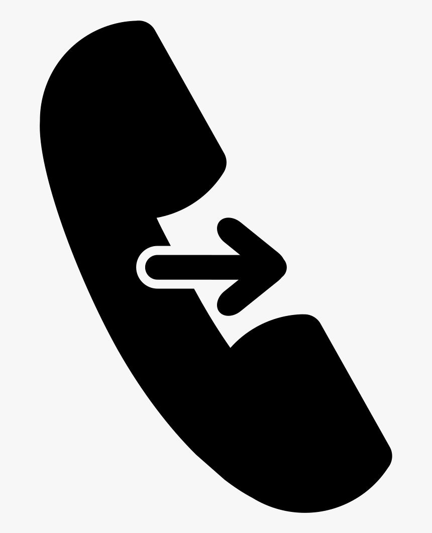 Call Answer Symbol Of An Auricular With Right Arrow - Call Answer Icon, HD Png Download, Free Download
