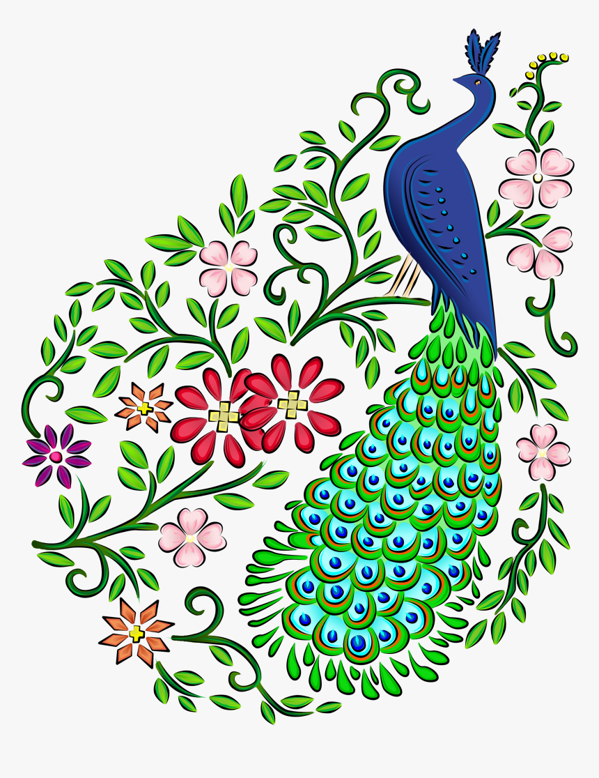 Peacock - Beautiful Peacock And Easy Drawing, HD Png Download, Free Download