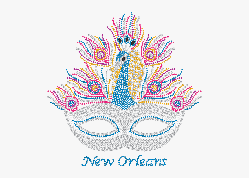 Peacock Design Masks, HD Png Download, Free Download