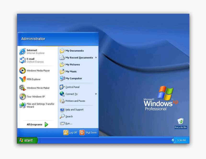 The History Of Windows Start Menu - Windows Xp Start Menü, HD Png Download, Free Download