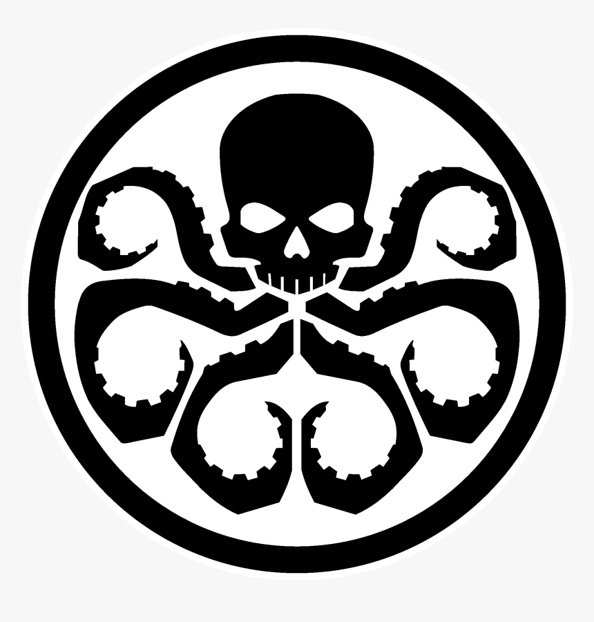 Universe Png Black And White - Hydra Symbol, Transparent Png, Free Download