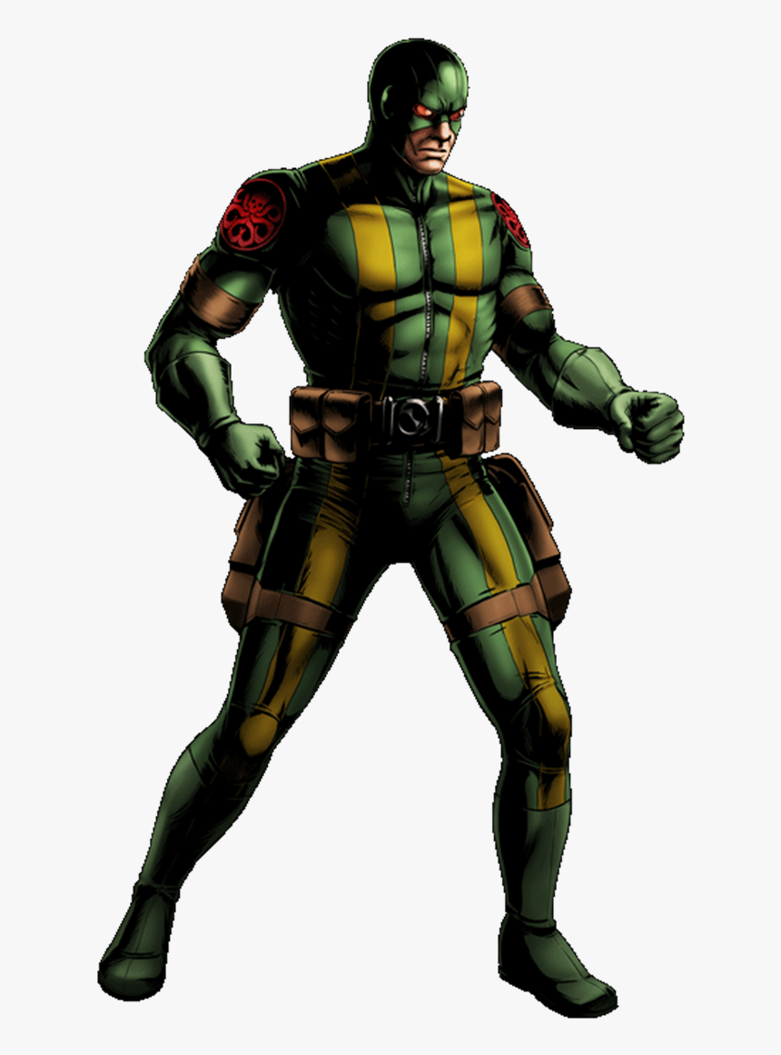 Hydra Soldier Portrait Art - Marvel Comic Hydra Soldier, HD Png Download, Free Download