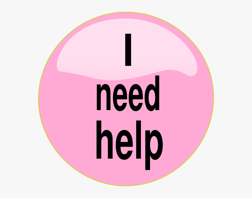 I Need Help Pink Button Svg Clip Arts - Help Me Clip Art, HD Png Download, Free Download