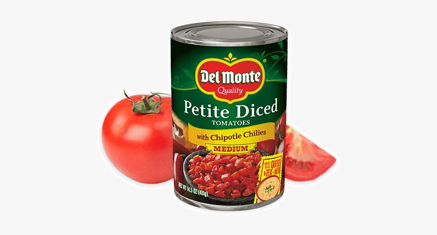 Petite Cut Diced® Tomatoes With Chipotle Chilies - Del Monte Diced Tomatoes Habanero, HD Png Download, Free Download