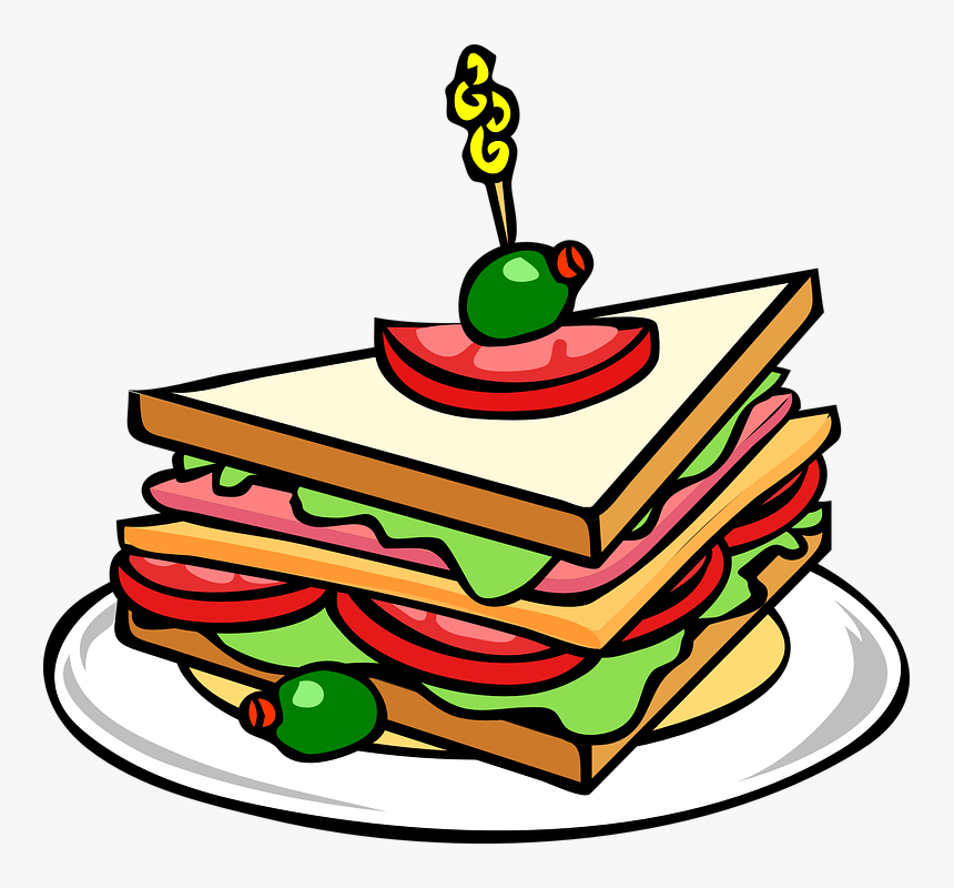 Sandwich, Bread, Food, Tomato, Fresh, Nutrition - Healthy Transparent Food Clipart, HD Png Download, Free Download