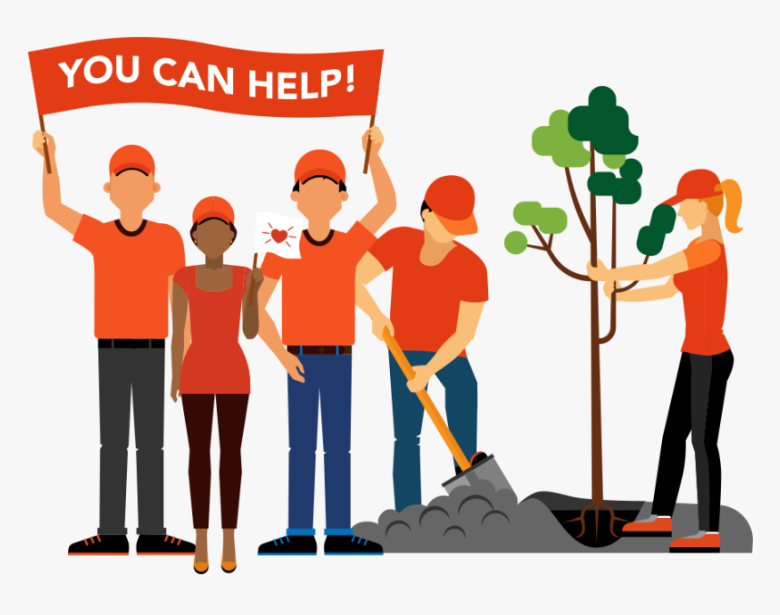 Help Fund A Community Project - Planting Trees Clipart Png, Transparent Png, Free Download