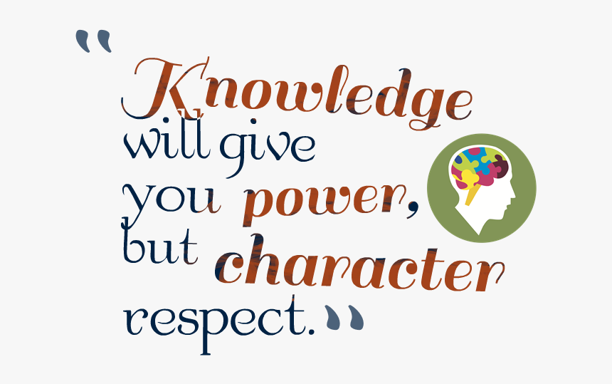 Knowledge Quotes Png Image - Graphic Design, Transparent Png, Free Download