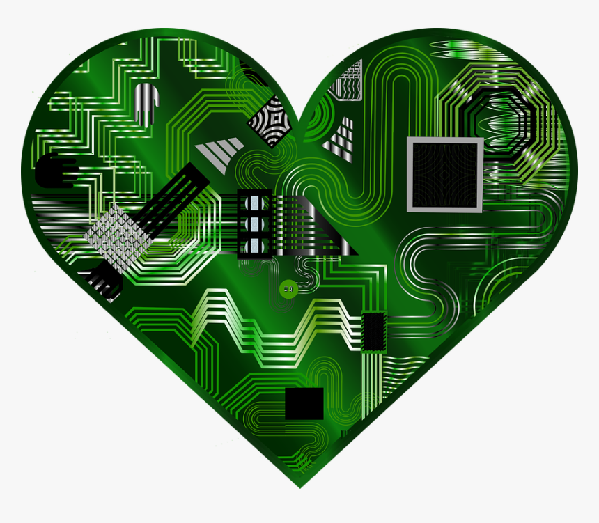 Graphic, Heart, Component, Component Heart, Tech - Things That Can Harm The Computer, HD Png Download, Free Download