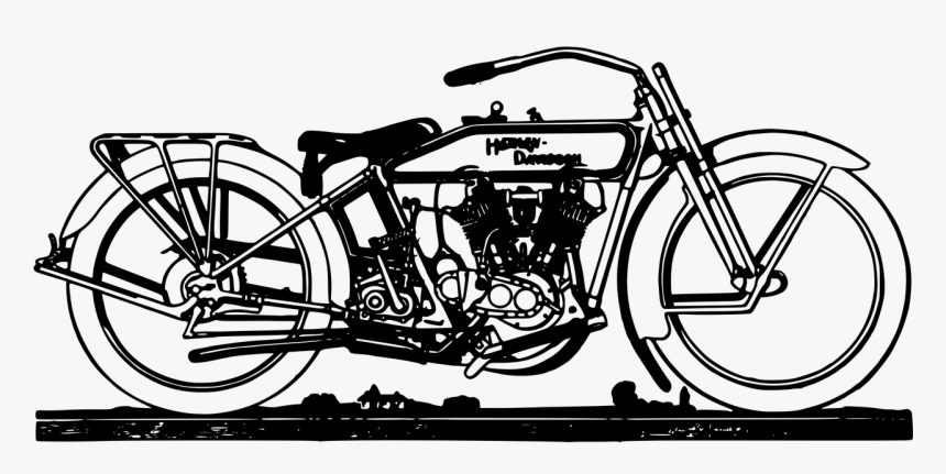 Motorbike, Motorcycle, Old, Retro, Ride, Transportation - Old Motorcycle Clipart, HD Png Download, Free Download