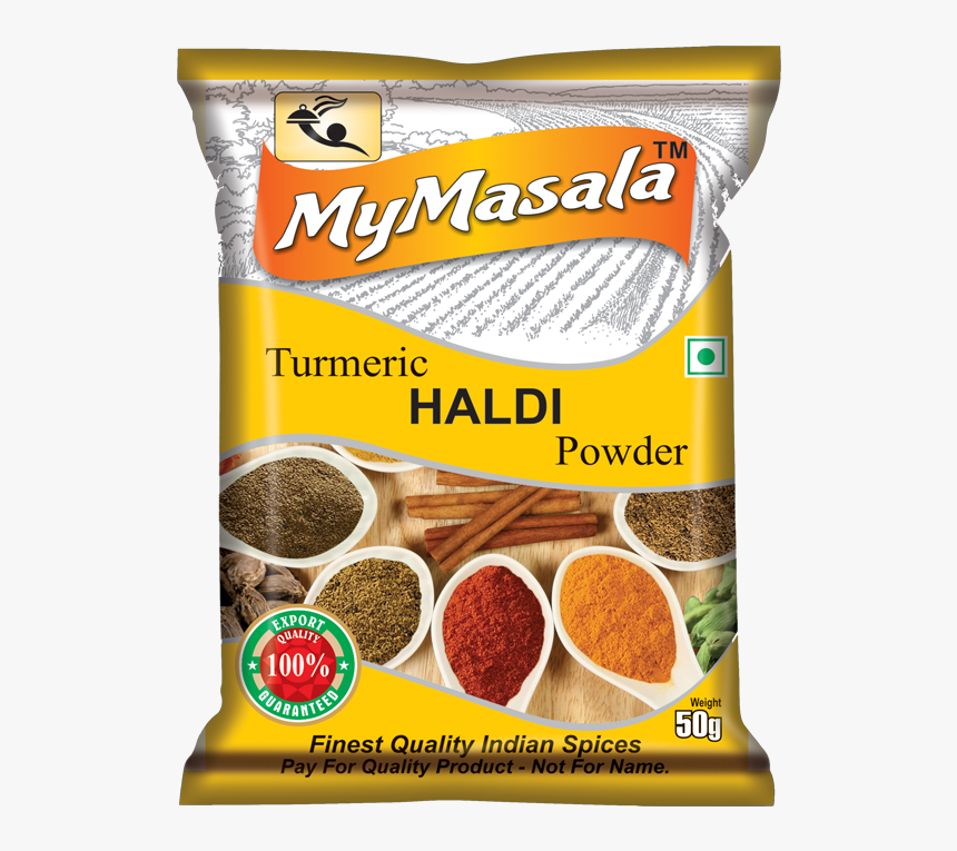 Haldi Powder / Turmeric Powder - Lal Mirch Packet Png, Transparent Png, Free Download