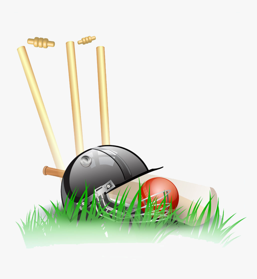 Clipart Bat Cricket Stump - Cricket Clipart Png, Transparent Png, Free Download