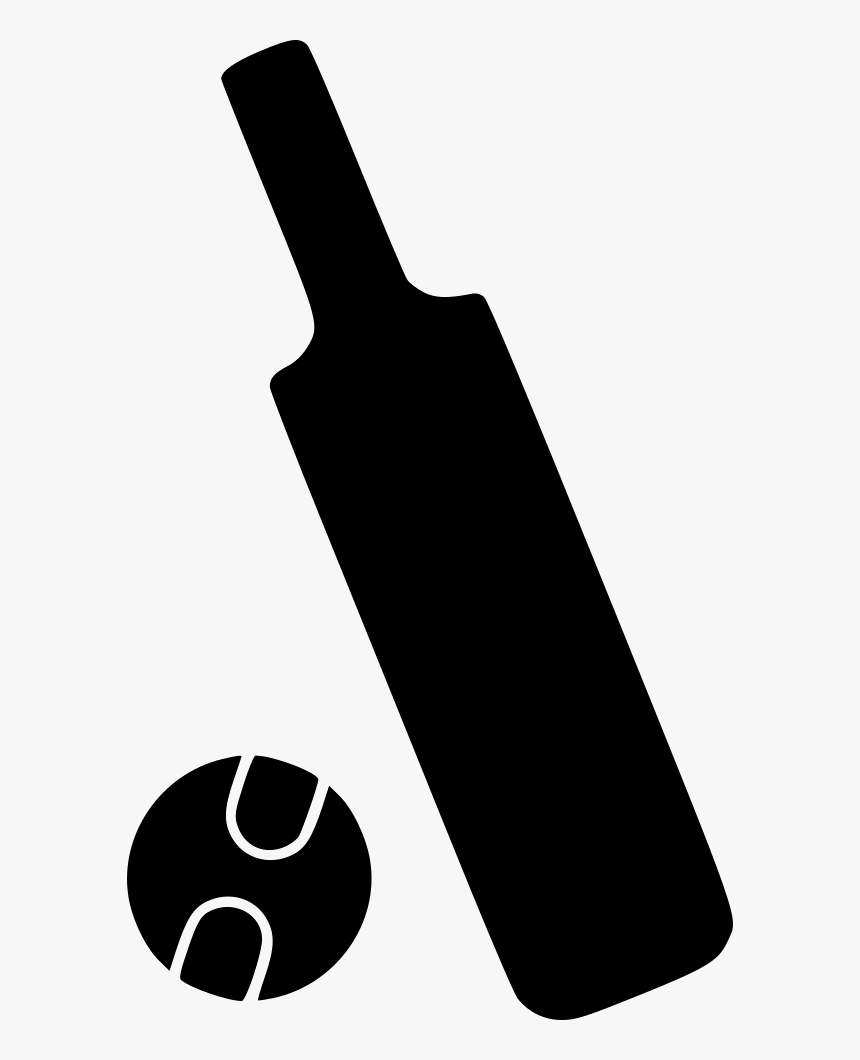 Cricket Bat And Ball - Cricket Bat Ball Icon, HD Png Download, Free Download