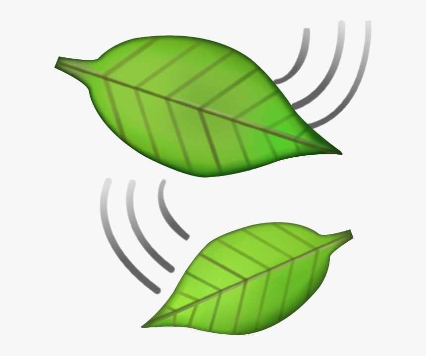 Leaves Emoji Png, Transparent Png, Free Download