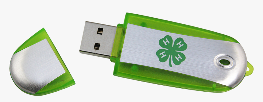 4 H Two Tone 4gb Flash Drive - 4-h, HD Png Download, Free Download