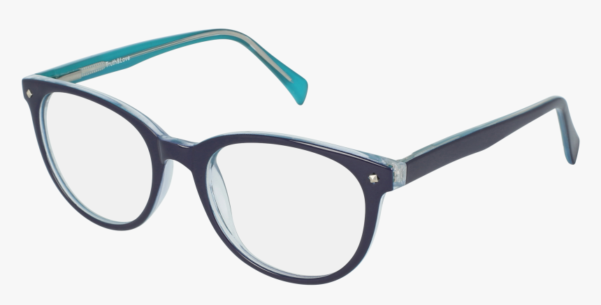 T T & L 10 Women"s Eyeglasses - Blue And Brown Glasses Women, HD Png Download, Free Download