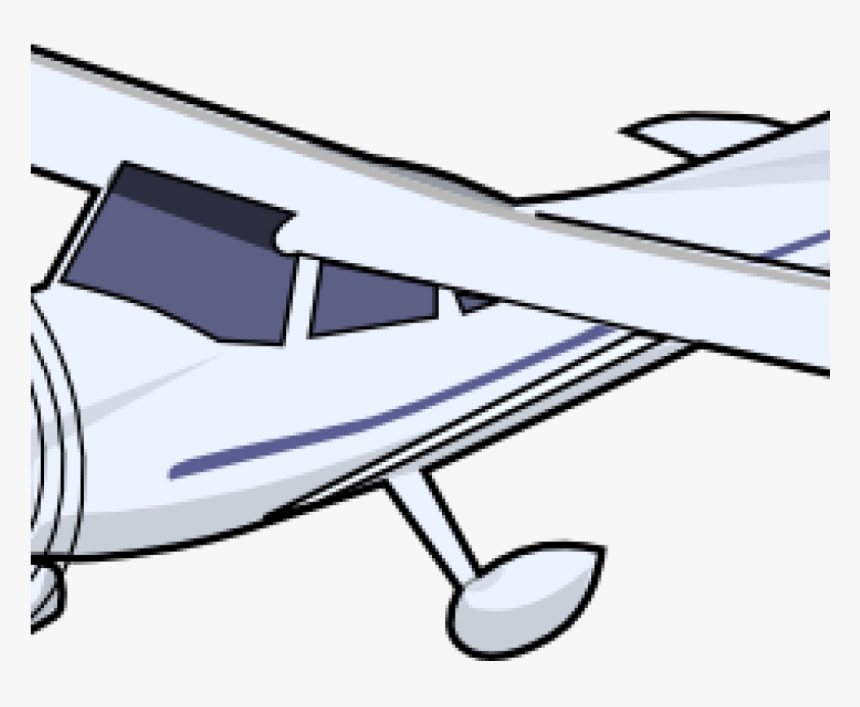 Airplane Clipart Aircraft Plane Clip Art Free Vector - Draw A Single Engine Plane, HD Png Download, Free Download