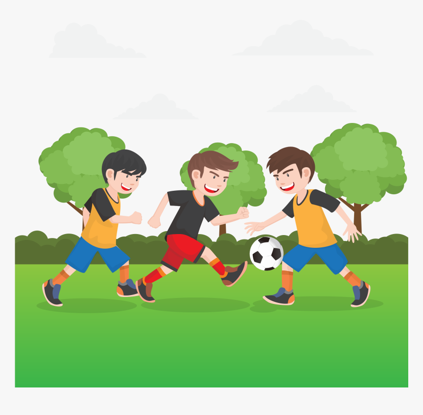 Clip Art Cartoon Network Animation Series - Playing Football Cartoon, HD Png Download, Free Download