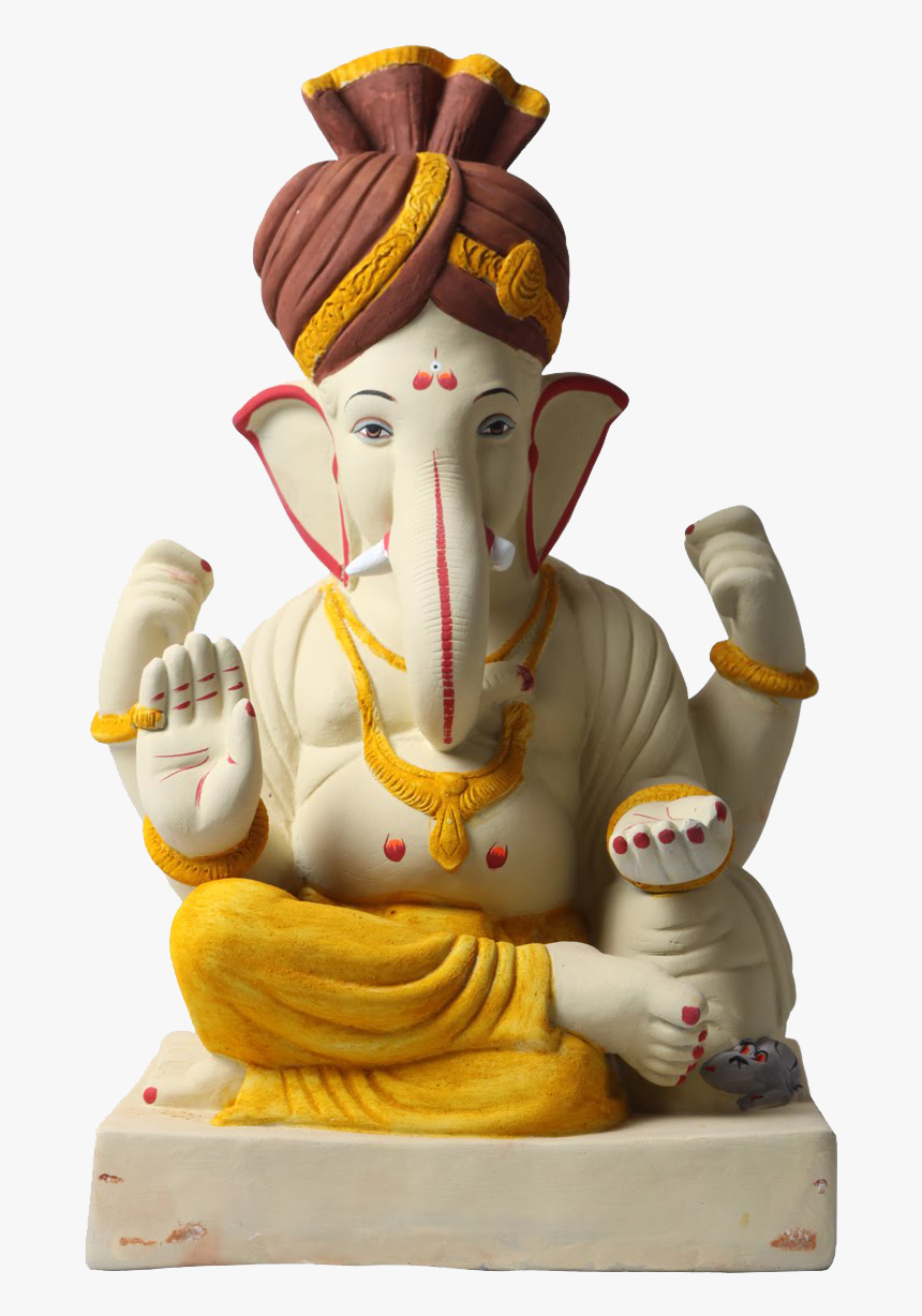 Lord Ganesh Transparent Background - Eco Friendly Ganesh Ji, HD Png  Download - kindpng