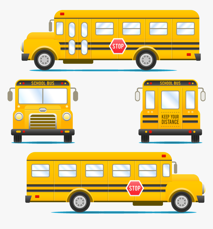 Bus Png Cartoon - Autobús Escolar Animado, Transparent Png, Free Download