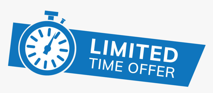 Blue Limited Time Offer, HD Png Download, Free Download