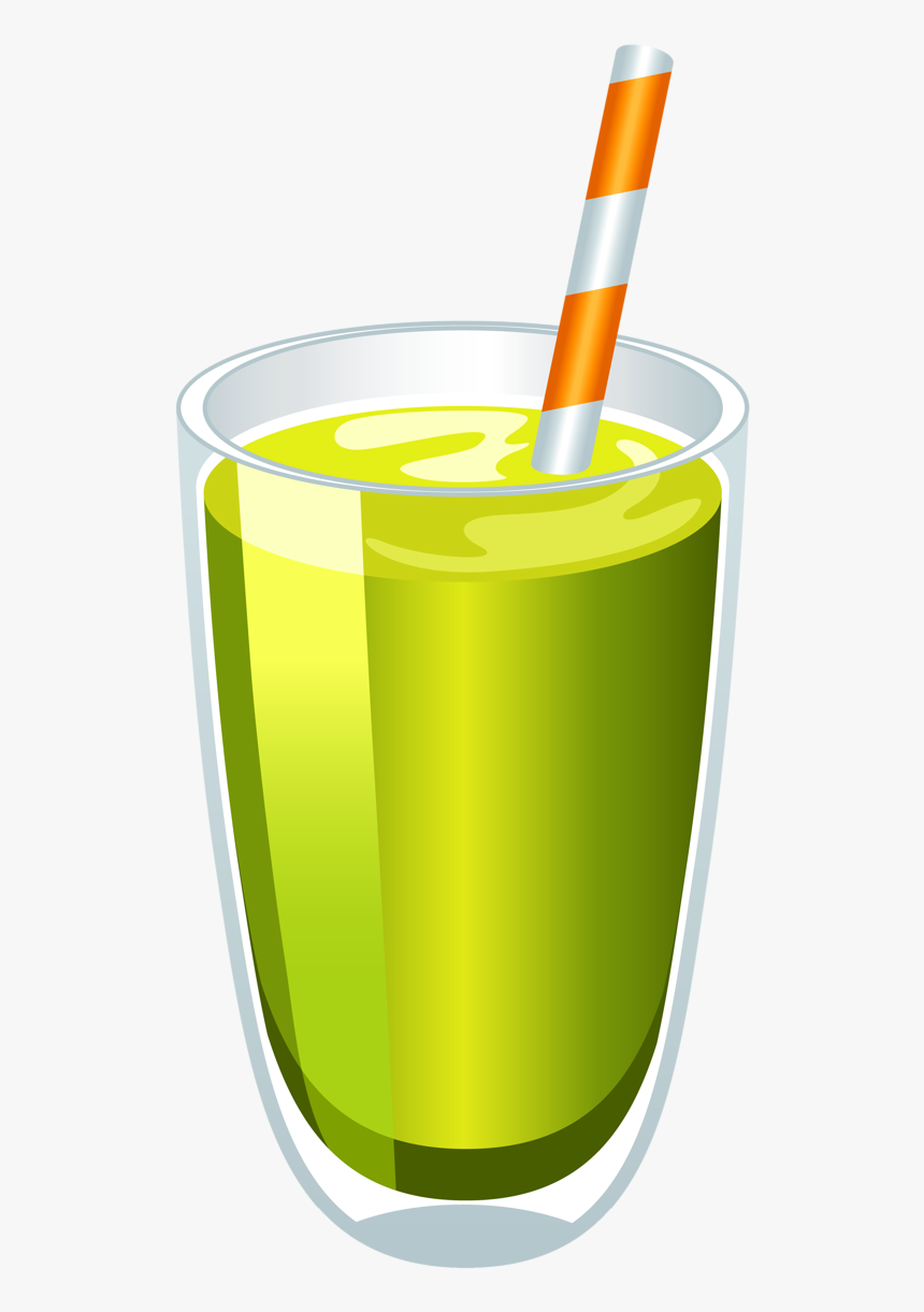 Jus De Fruits Clipart - Green Smoothie Clip Art, HD Png Download, Free Download