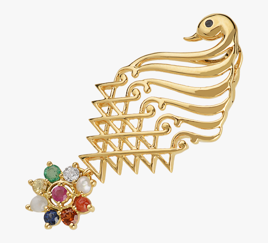 Buy Hamsavahini Saraswati Pendant Online - Saraswati Symbol Gold Pendant, HD Png Download, Free Download