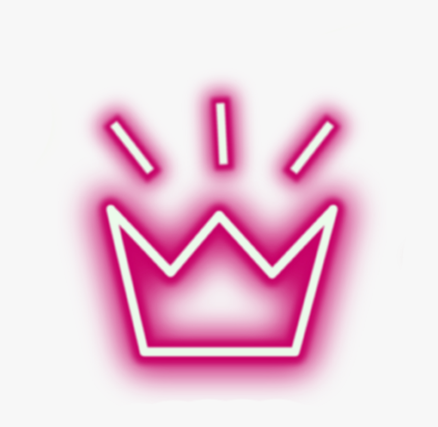 Crown Neon Lights Tumblr Aesthetic Crowns - Neon Crown Png, Transparent Png, Free Download