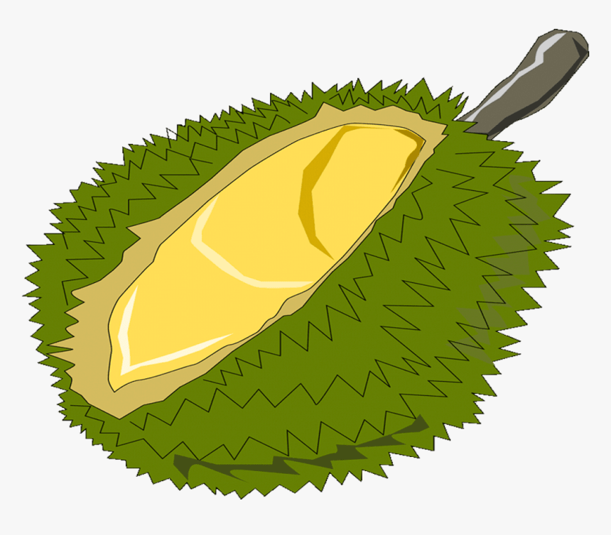 Free Fruits Name - Durian Clip Art, HD Png Download, Free Download