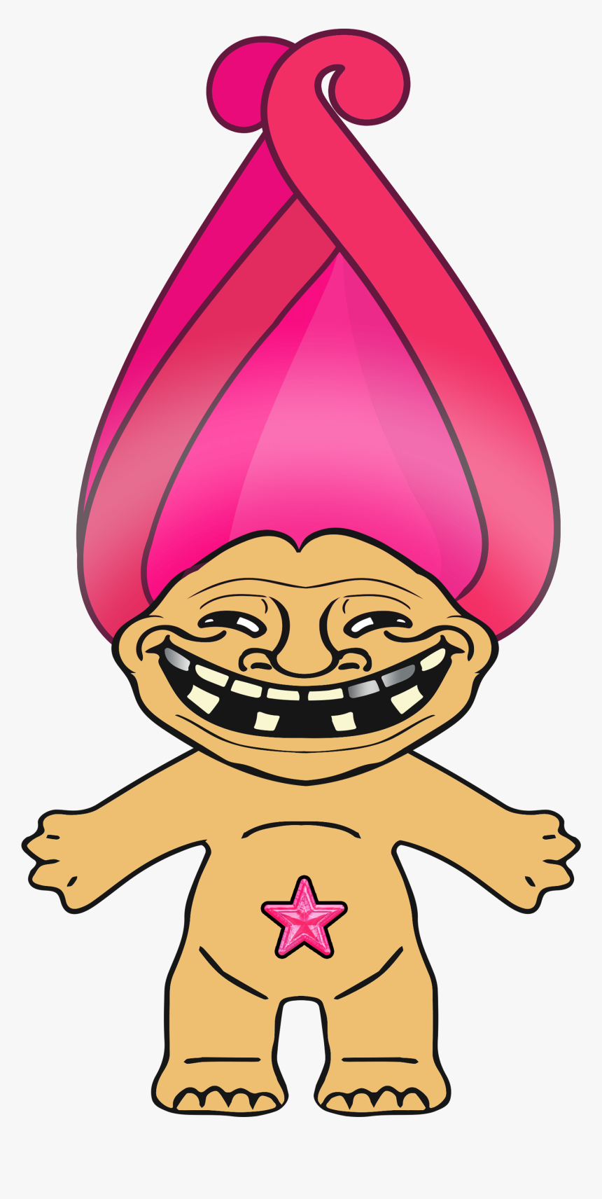 Hindu God Emoticon Series - Troll Face, HD Png Download, Free Download