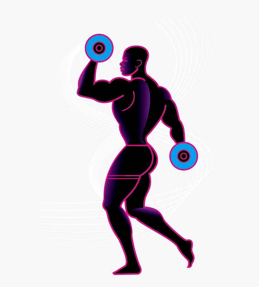 Weight Training Olympic Weightlifting Silhouette Physical - Lifting Weights Clipart Silhouette, HD Png Download, Free Download