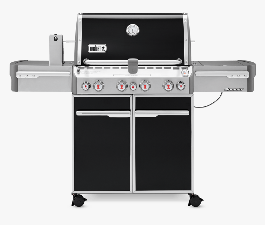 Bbq Grill Png Black And White - Weber Grill Summit Model, Transparent Png, Free Download