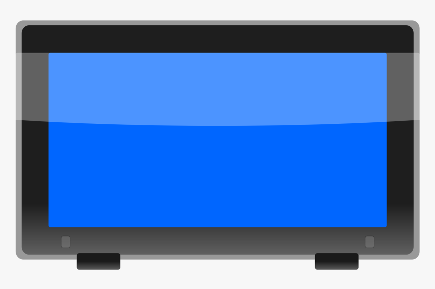 Lcd Widescreen Monitor - Flat Screen Tv Png Cartoon, Transparent Png, Free Download