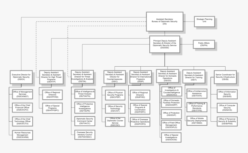 Bureau Of Diplomatic Security Organization Chart - Organization Chart Courier Service, HD Png Download, Free Download