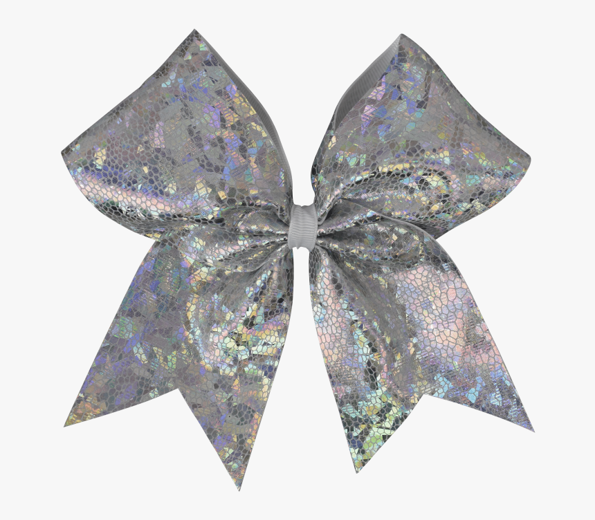 White Cracked Ice I Love Cheer® Hair Bow - Paisley, HD Png Download, Free Download
