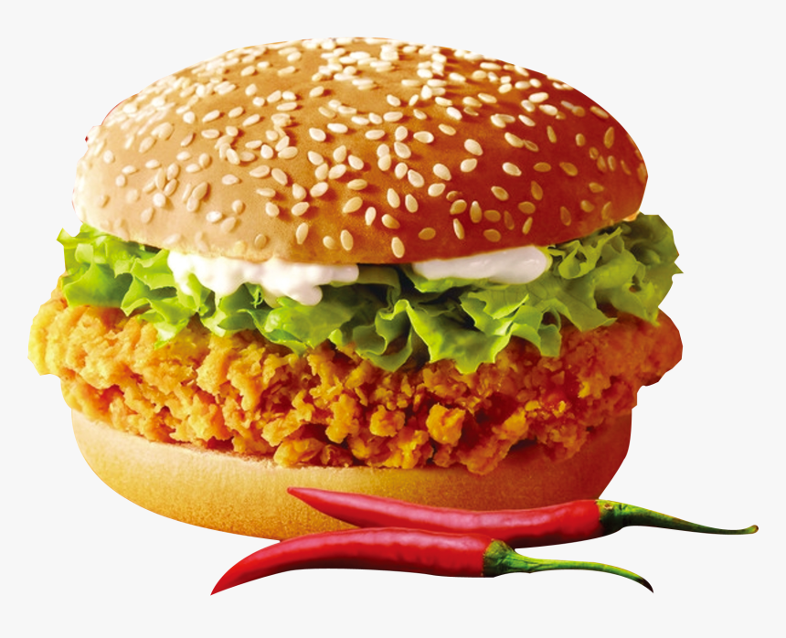 Cheeseburger Drawing Chicken Burger - Chicken Burger Png, Transparent Png, Free Download