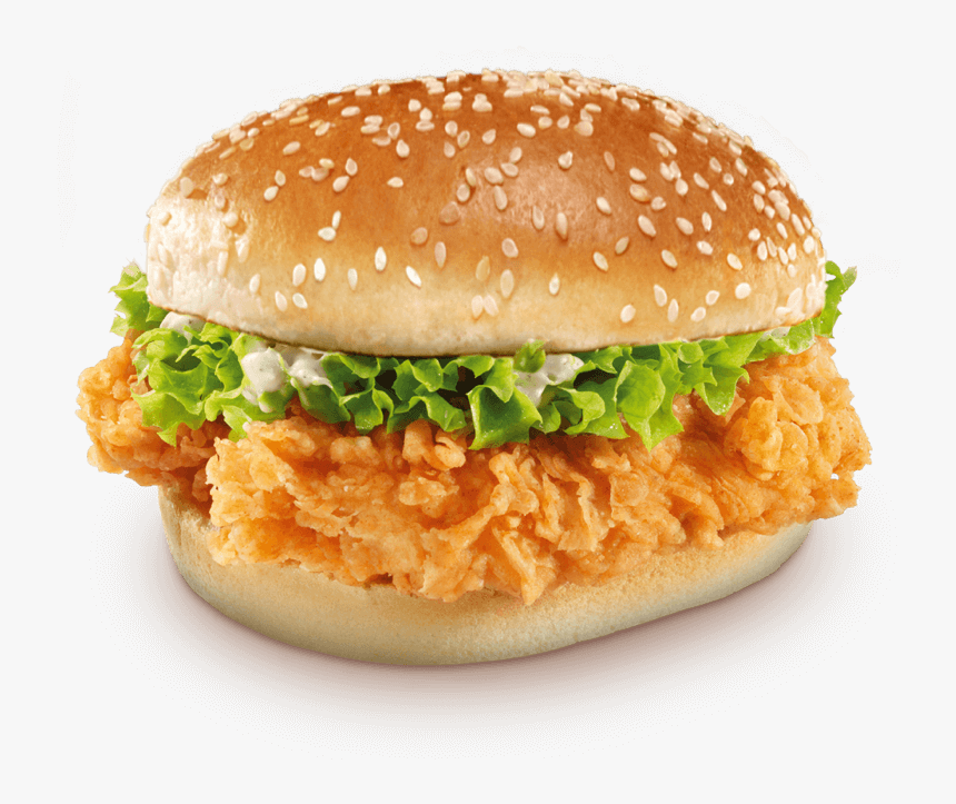 Double Krunch Png Kfc Burger - Kfc Double Crunch Prijs, Transparent Png, Free Download