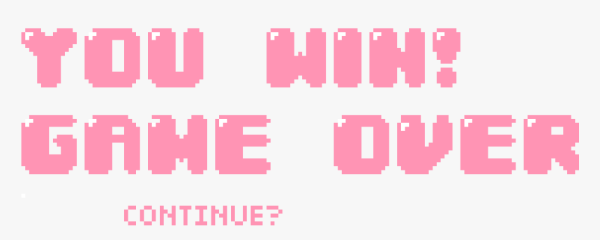 Game Over You Win, HD Png Download, Free Download