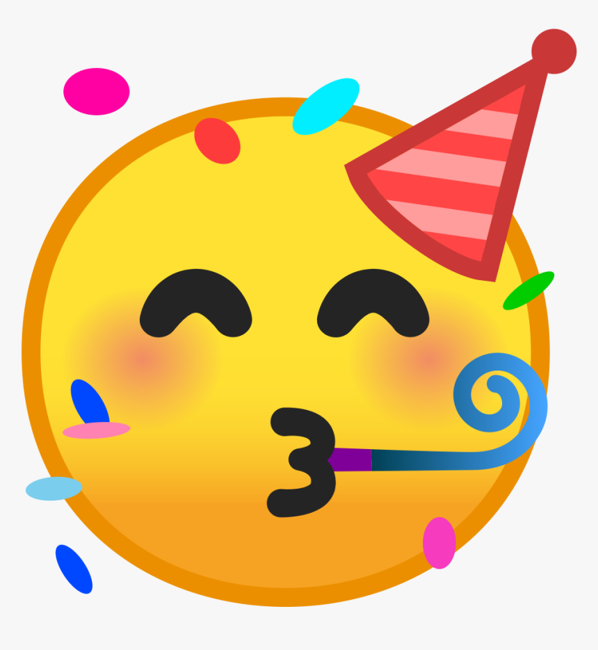 Noto Emoji Pie 1f973 - Emoji With Party Hat, HD Png Download, Free Download