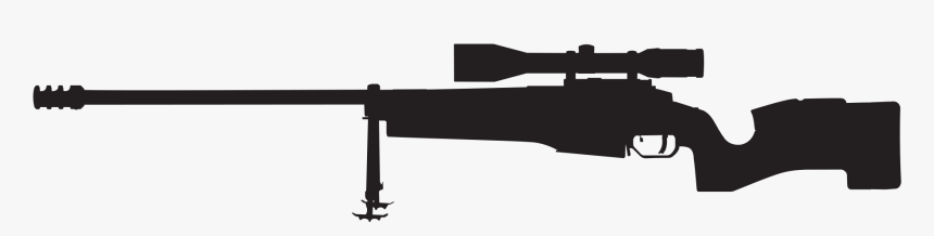 Rifle Silhouette Png - Sniper Rifle Silhouette Transparent, Png Download, Free Download