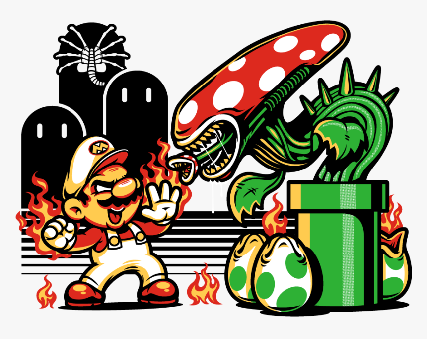 Redbubble Game Over Man, Game Over Unisex T-shirts - Shoryuken Mario, HD Png Download, Free Download