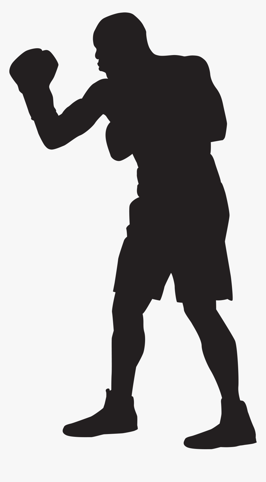 Silhouette Clip Art Image - Boxer Clipart Png, Transparent Png, Free Download