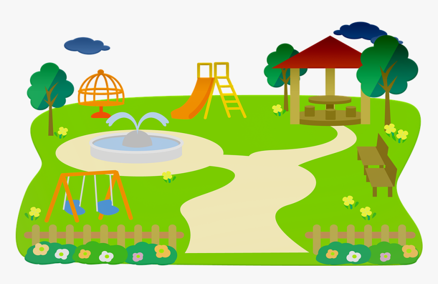 Park, Play, Slide, Children, Playground, People, Fun - Crianças No Parque Png, Transparent Png, Free Download