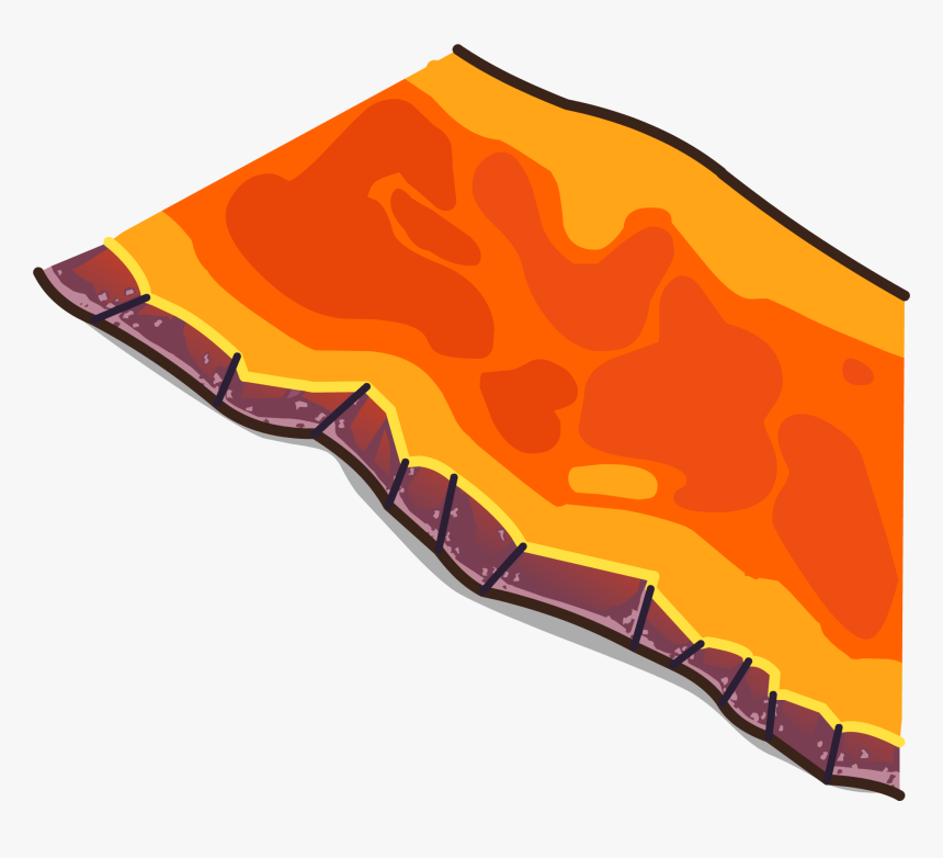 Lava Clipart Lava Flow - Lava Flow Cartoon Lava, HD Png Download, Free Download