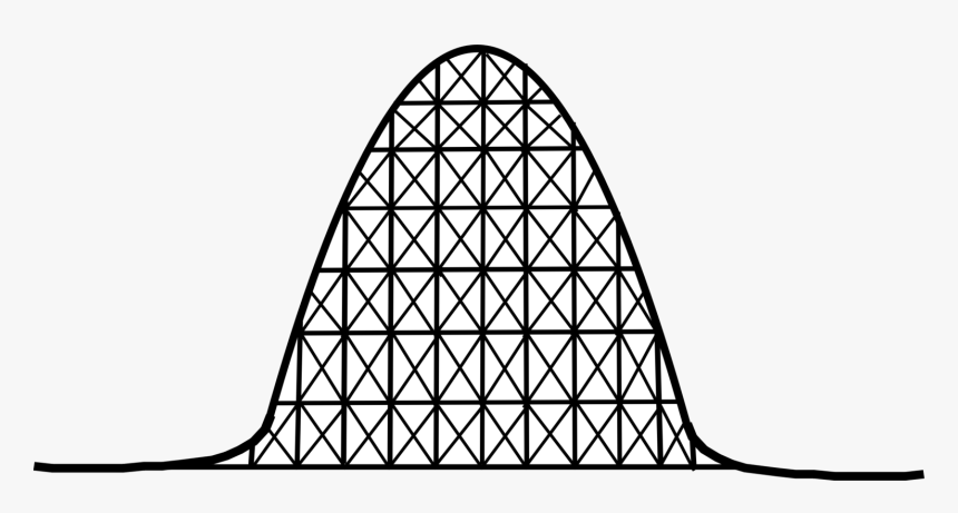 Roller Coaster Clipart Black And White Images Transparent - Roller Coaster Track Clipart, HD Png Download, Free Download