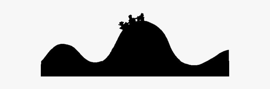 Cartoon Roller Coaster Png Transparent Images - Silhouette, Png Download, Free Download